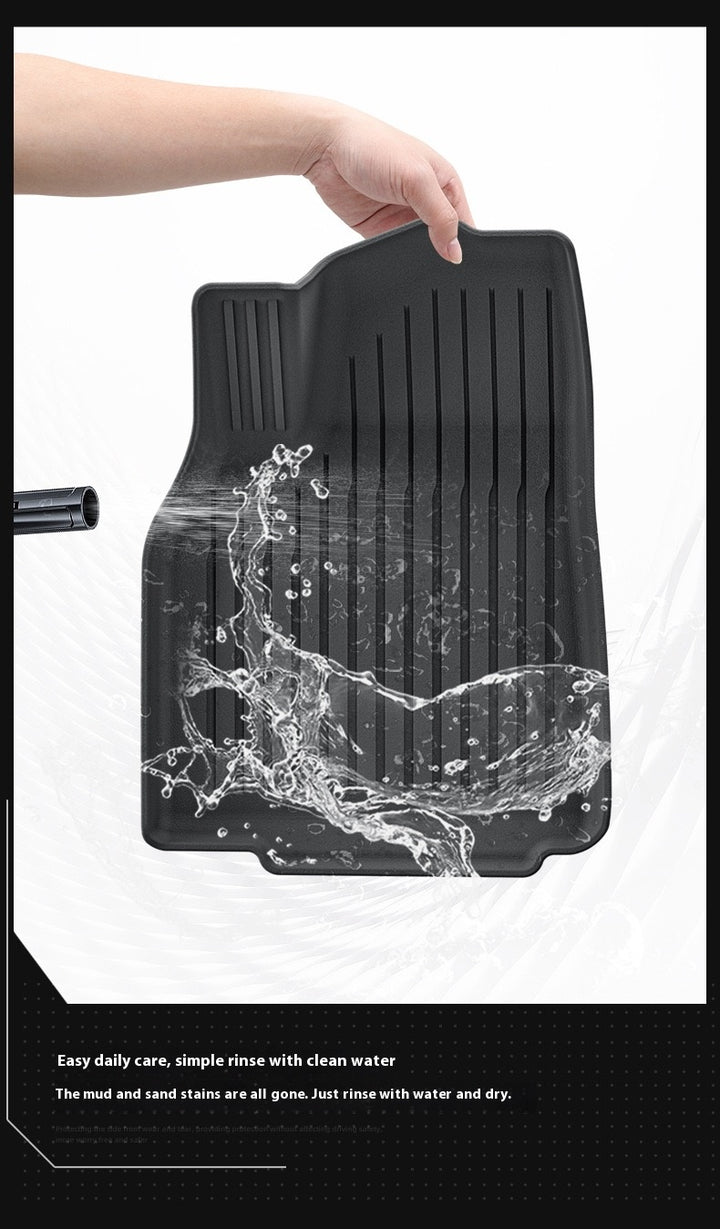 2025 Tesla Model Y All-Weather TPE Floor Mats and Trunk Mat Set - Suitable for both left and right drive, providing comprehensive interior protection