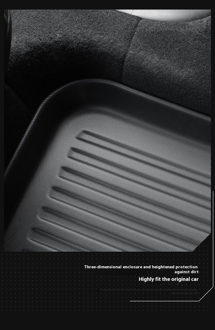 2025 Tesla Model Y All-Weather TPE Floor Mats and Trunk Mat Set - Suitable for both left and right drive, providing comprehensive interior protection