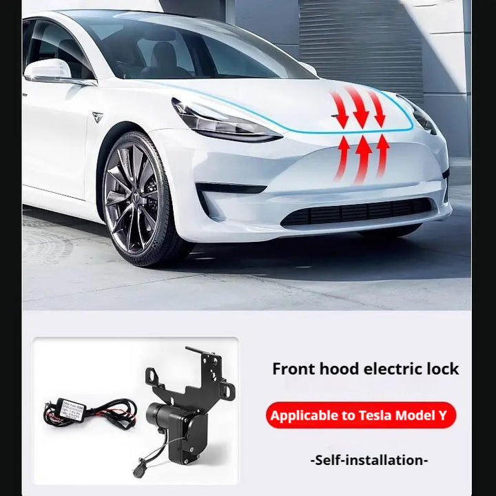 Tesla custom electric suction locks – front trunk, rear trunk & hood lock accessories for model 3, model Y, models, model X