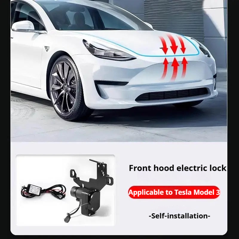 Tesla custom electric suction locks – front trunk, rear trunk & hood lock accessories for model 3, model Y, models, model X