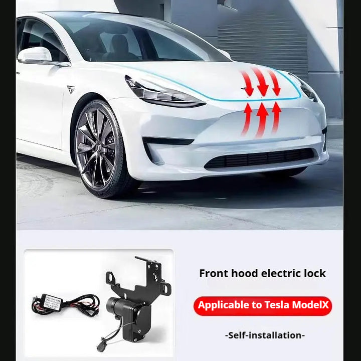 Tesla custom electric suction locks – front trunk, rear trunk & hood lock accessories for model 3, model Y, models, model X