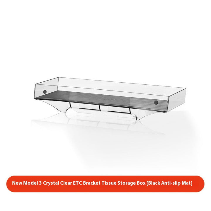 Tesla Model 3/Y Highlander Center Console Storage Bin - Non-Slip Organizer Tray for Screen and Elements Under the Screen (2024 Refresh)