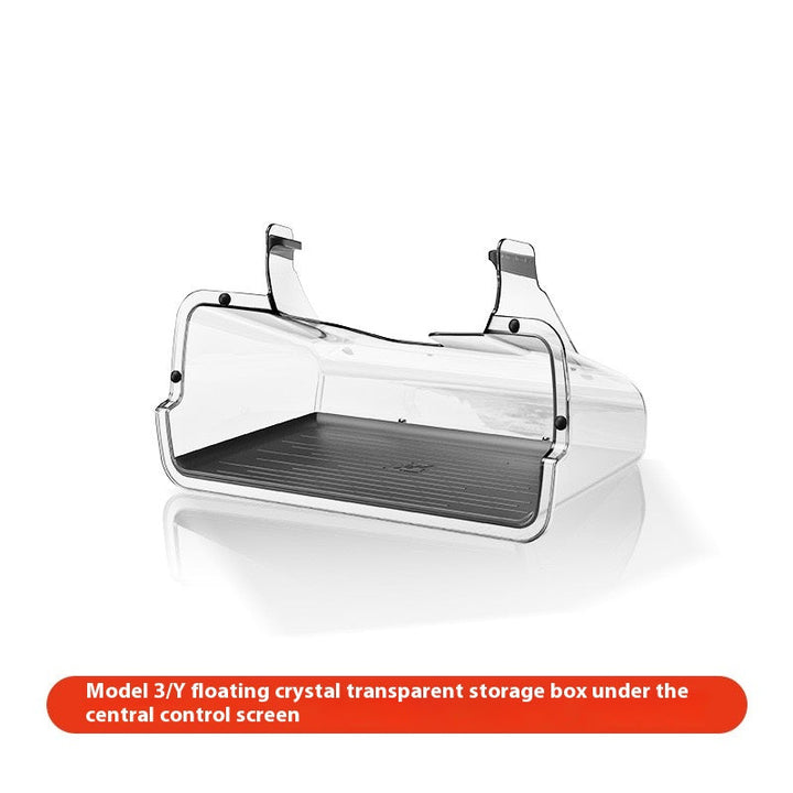 Tesla Model 3/Y Highlander Center Console Storage Bin - Non-Slip Organizer Tray for Screen and Elements Under the Screen (2024 Refresh)