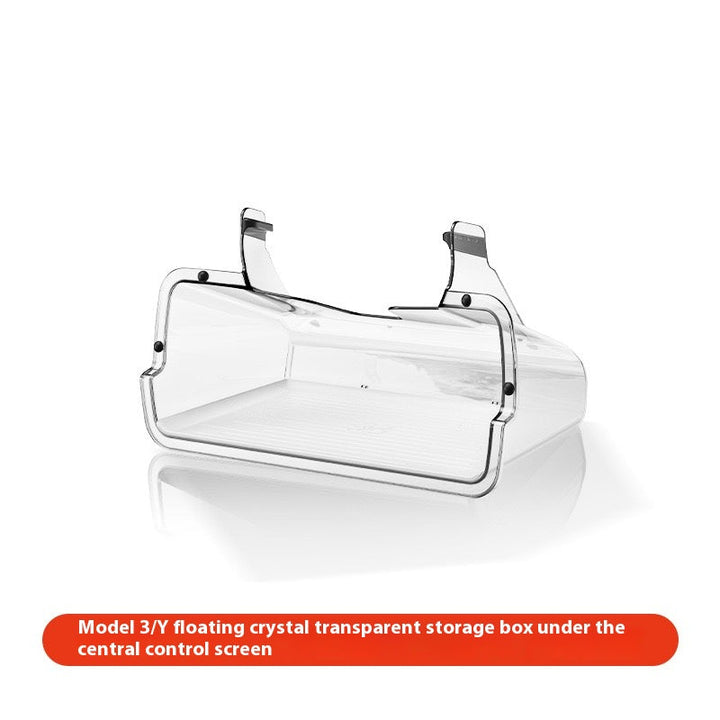 Tesla Model 3/Y Highlander Center Console Storage Bin - Non-Slip Organizer Tray for Screen and Elements Under the Screen (2024 Refresh)