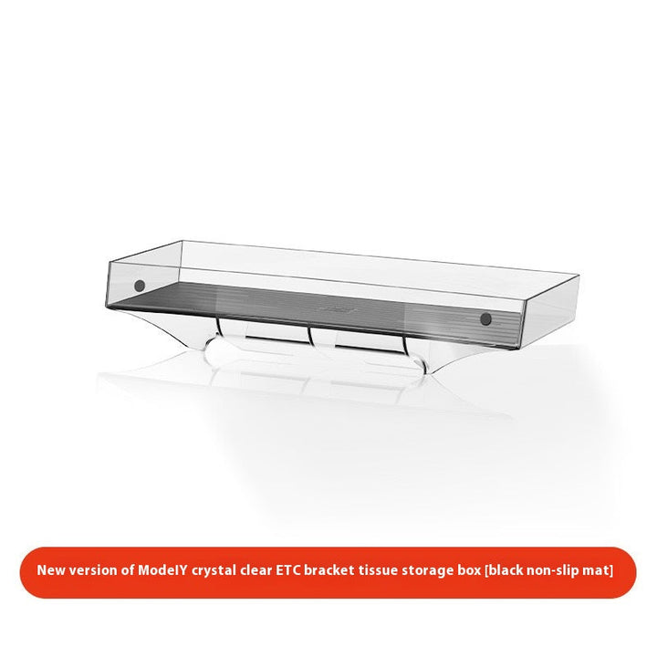 Tesla Model 3/Y Highlander Center Console Storage Bin - Non-Slip Organizer Tray for Screen and Elements Under the Screen (2024 Refresh)