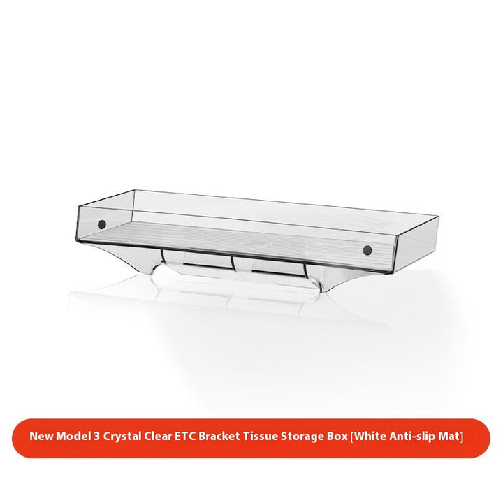 Tesla Model 3/Y Highlander Center Console Storage Bin - Non-Slip Organizer Tray for Screen and Elements Under the Screen (2024 Refresh)