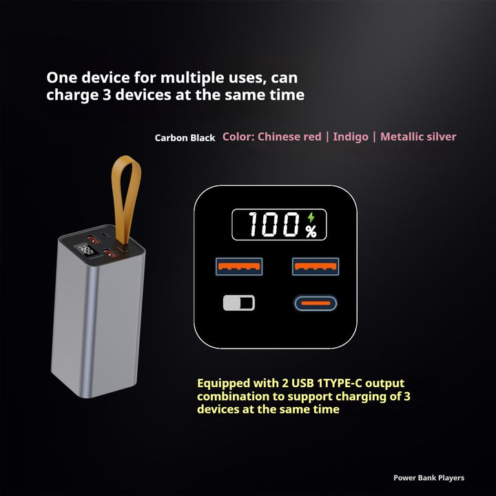 Tesla 4680 Battery Power Bank 26000 m Ah – High Power Portable Charger with Apple Super Fast Charging, Airline Safe, Ultra-Fast USB-CPD