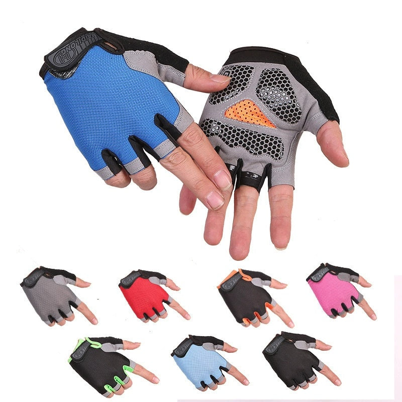 Breathable Half Finger Cycling Gloves for Men and Women