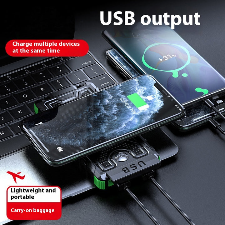 20000 m Ah Solar Power Bank with Compass – Outdoor Waterproof Portable Charger, Shockproof Dual USB, High Capacity Solar Power Bank for Camping, Hiking, Traveling