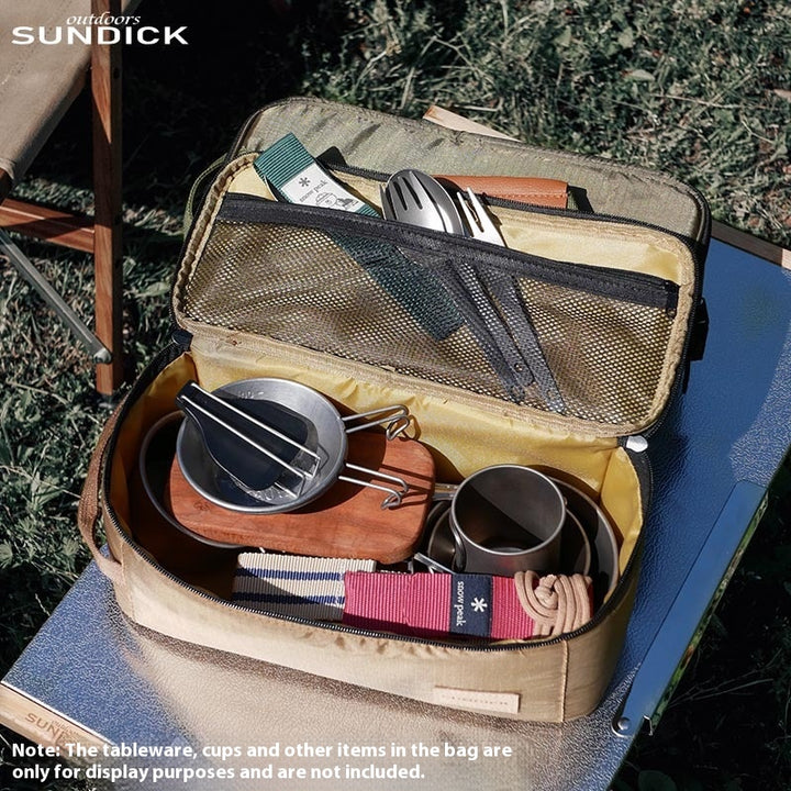 Outdoor picnic storage bag - portable gas tank stove storage bag - multi-function handheld equipment storage bag