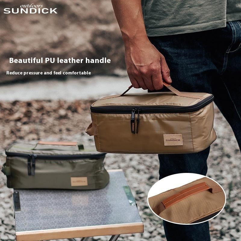 Outdoor picnic storage bag - portable gas tank stove storage bag - multi-function handheld equipment storage bag