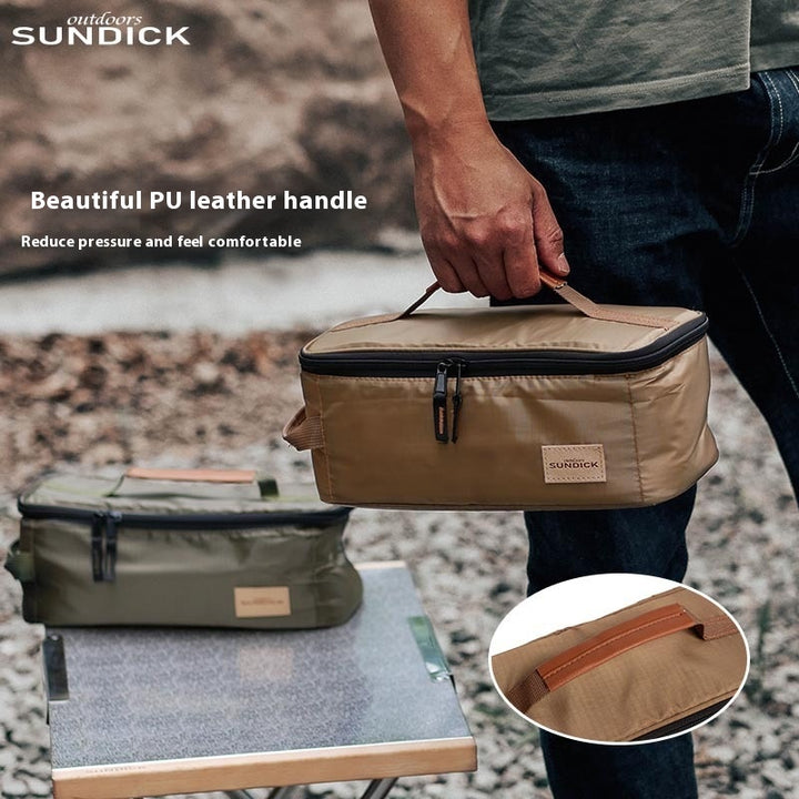 Outdoor picnic storage bag - portable gas tank stove storage bag - multi-function handheld equipment storage bag
