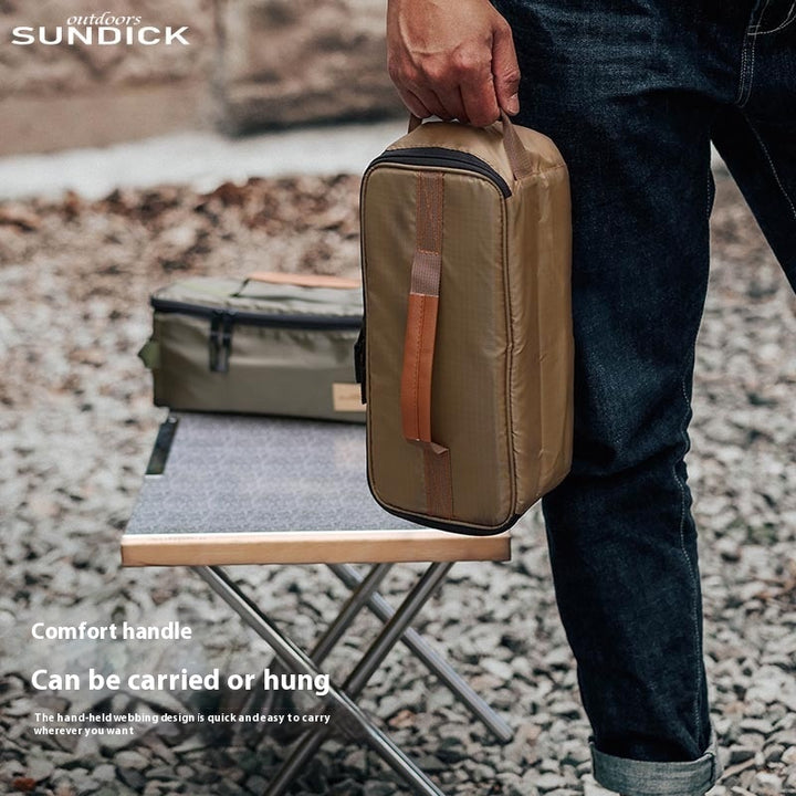 Outdoor picnic storage bag - portable gas tank stove storage bag - multi-function handheld equipment storage bag