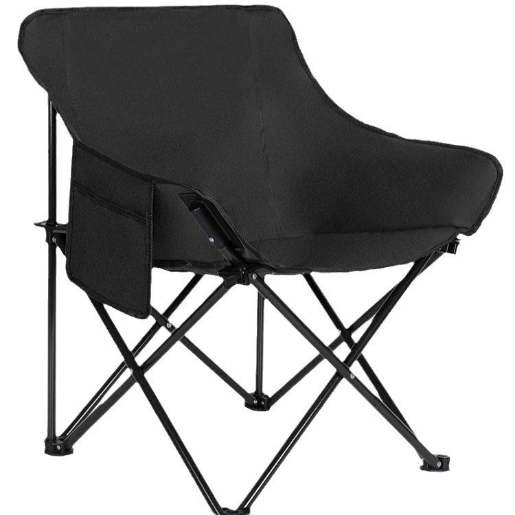 Camping Folding Chair Picnic Fishing Chair Art Sketching Chair Portable Backrest Moon Chair