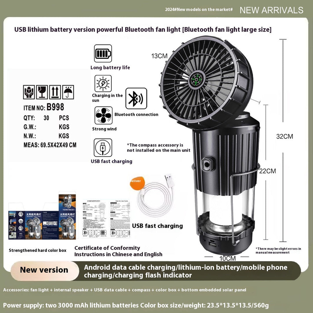 Versatile outdoor solar camping light
