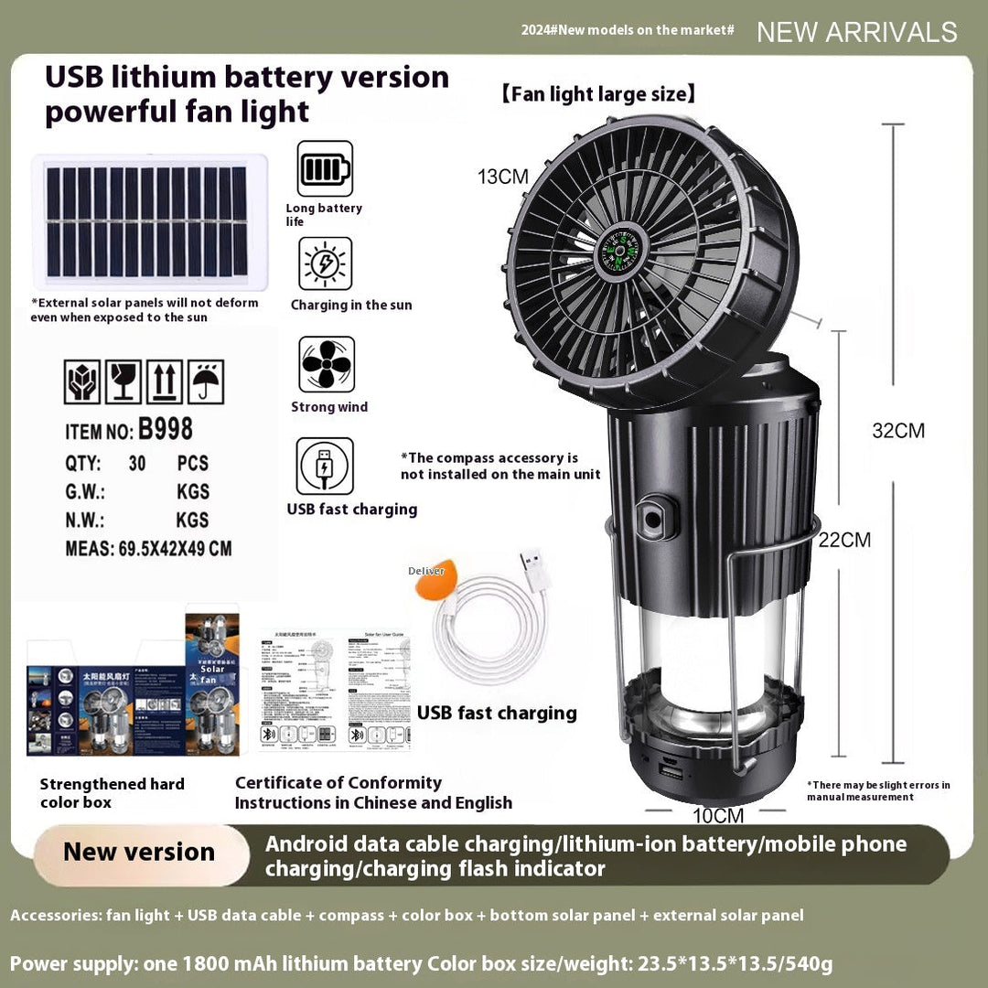Versatile outdoor solar camping light
