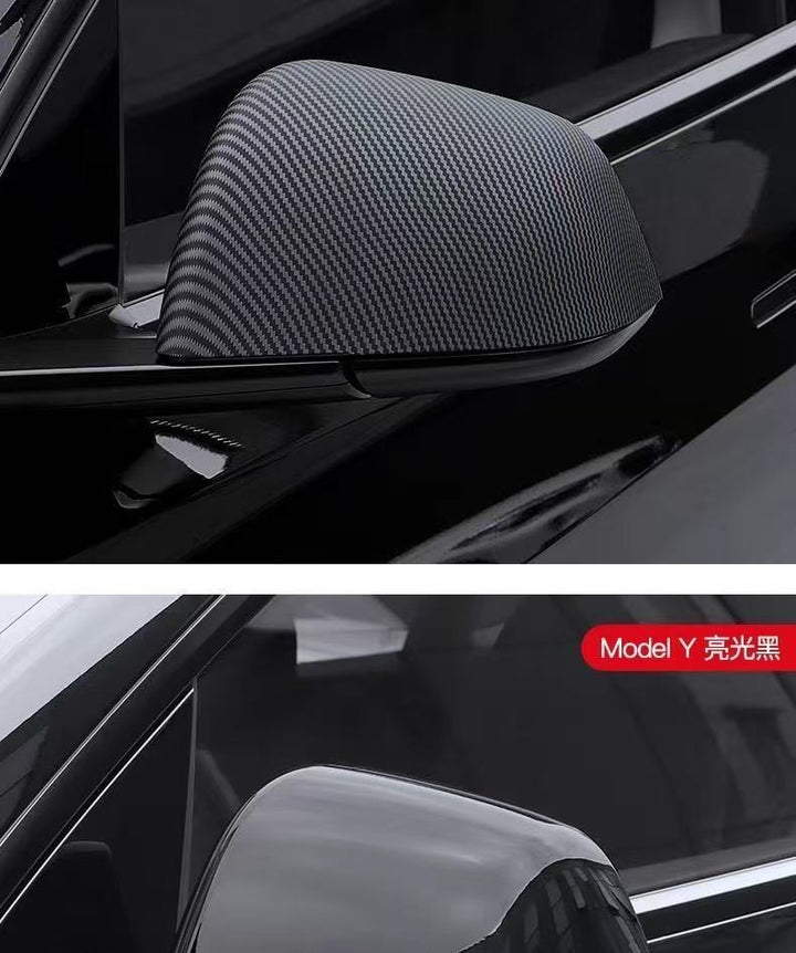 carbon fiber side mirror cover caps for Tesla model Y