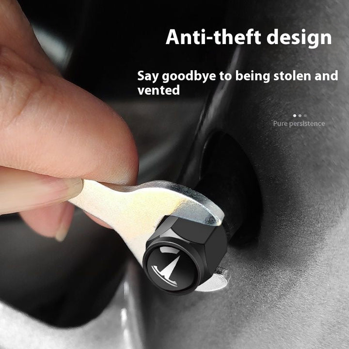 Custom Tesla Tire Valve Stem Caps for Model S, Model X, Model 3, Model Y & Roadster – Aluminum Anti - Theft Dustproof Air Valve Core Covers - Modxgear