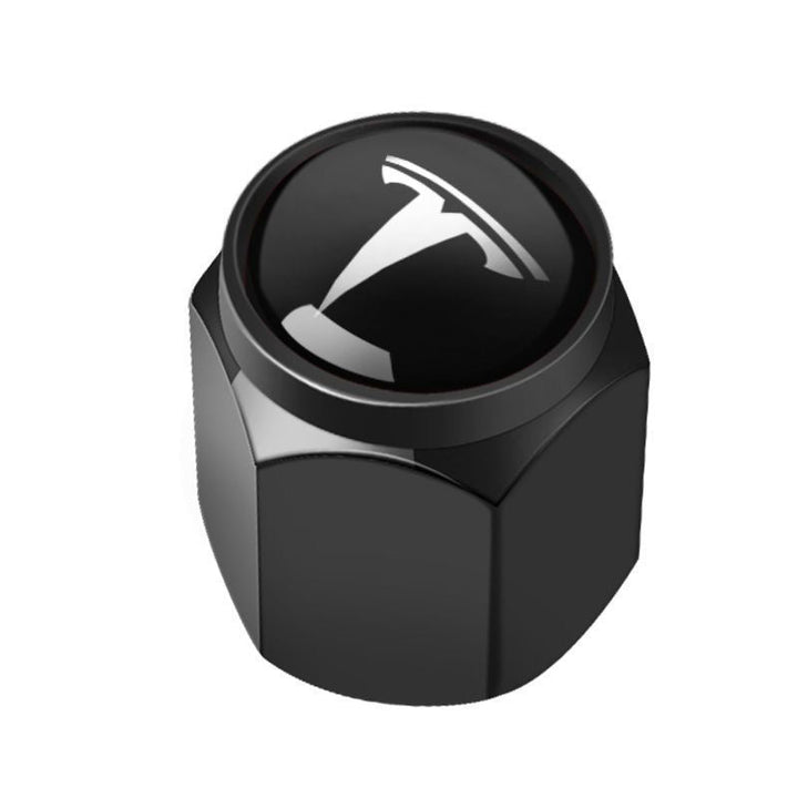 Custom Tesla Tire Valve Stem Caps for Model S, Model X, Model 3, Model Y & Roadster – Aluminum Anti - Theft Dustproof Air Valve Core Covers - Modxgear