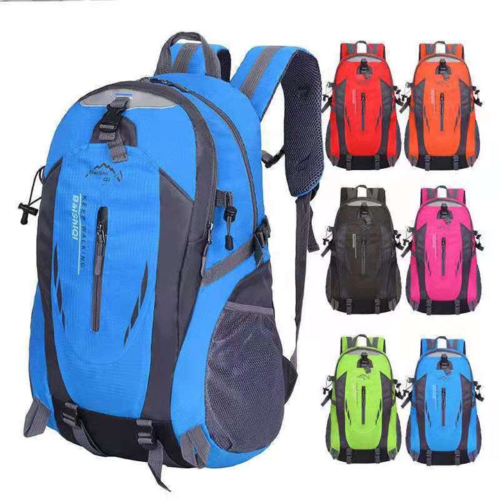 multi-functional hiking backpack for outdoor camping, large capacity travel day pack with waist support, trekking sports backpack form and women