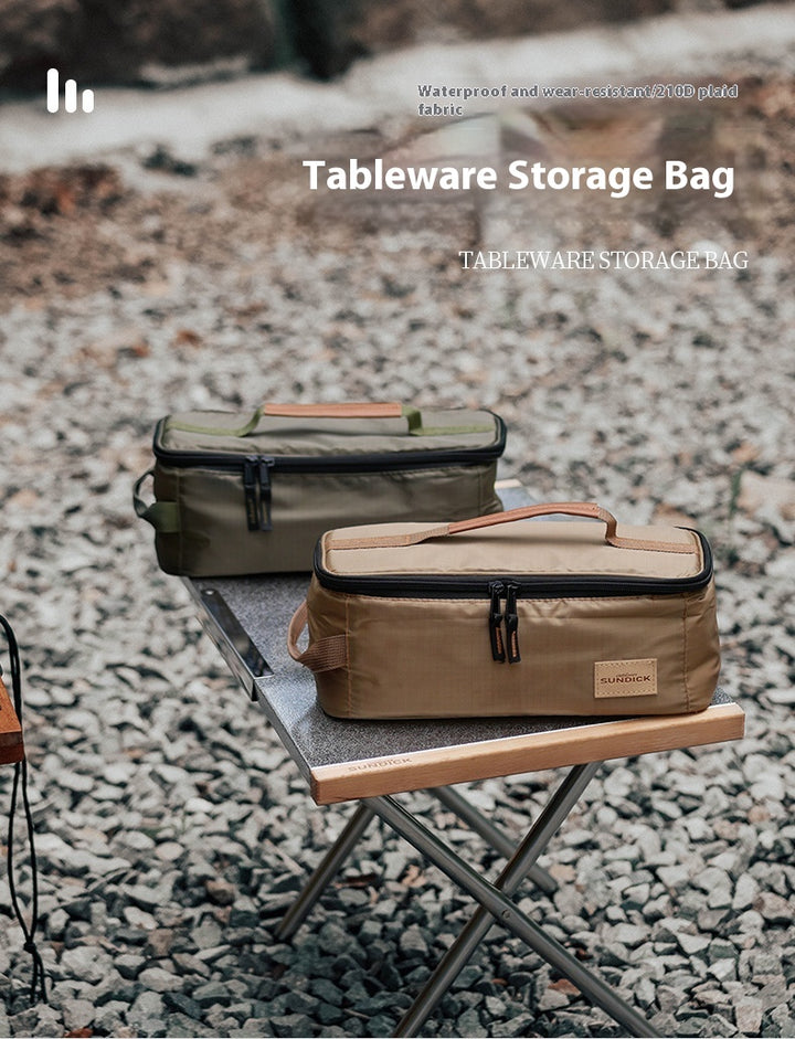 Outdoor picnic storage bag - portable gas tank stove storage bag - multi-function handheld equipment storage bag