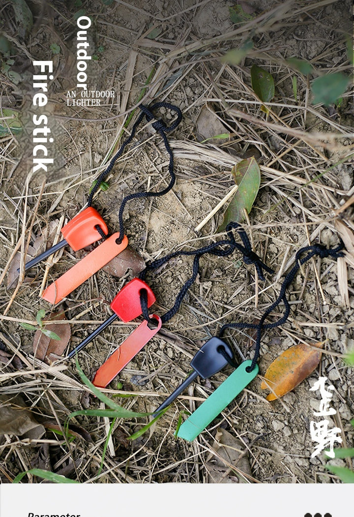 Mini Solid Magnesium Iron Tinder Stick - Waterproof Magnesium Flint Stick for Camping, Survival, Hiking, Outdoor Emergency Gear