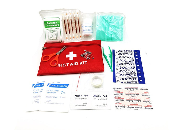 13-in-1 Emergency Survival First AI Kit - Outdoor Camping Gear, Portable Travel Medical Bag for Home, Car, Hiking and Wound Care