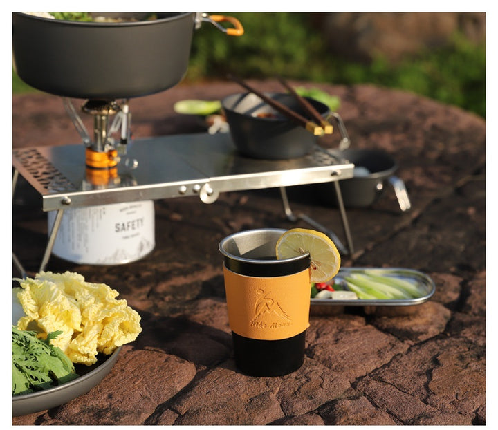 350 ML Stainless Steel Camping Mug - Portable Coffee Mug for Outdoor, Beer, Tea, Travel and Hiking