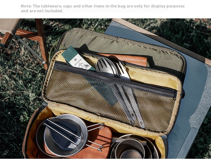 Outdoor picnic storage bag - portable gas tank stove storage bag - multi-function handheld equipment storage bag