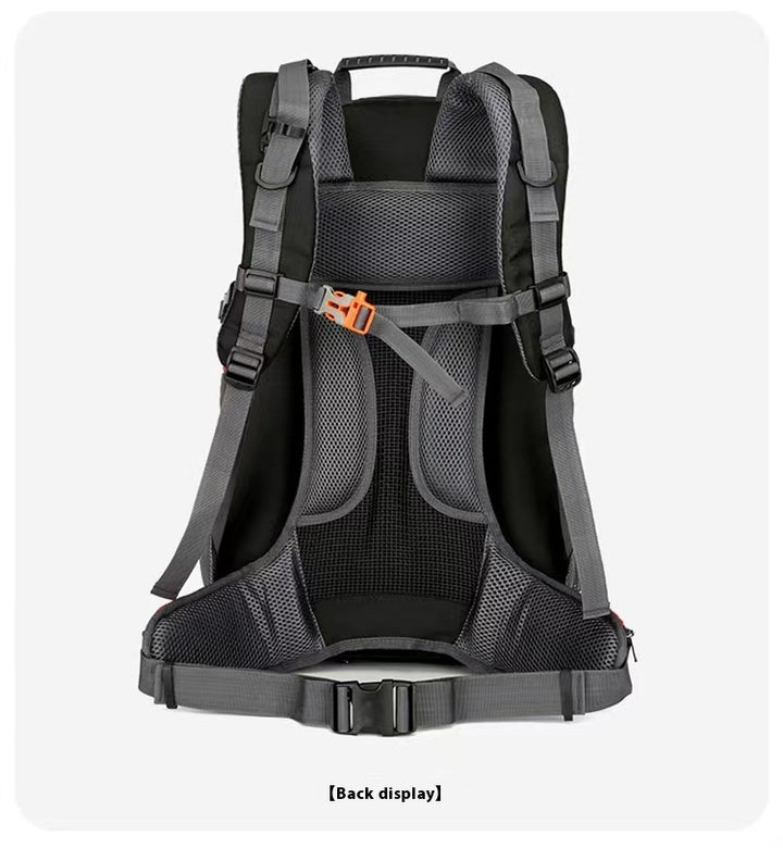 multi-functional hiking backpack for outdoor camping, large capacity travel day pack with waist support, trekking sports backpack form and women