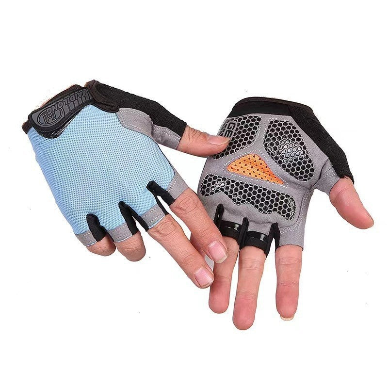 Breathable Half Finger Cycling Gloves for Men and Women