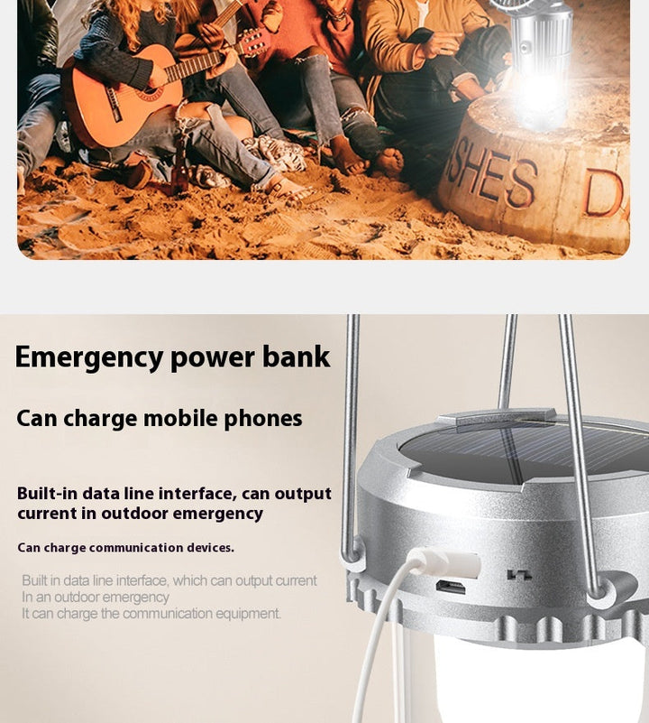 Versatile outdoor solar camping light