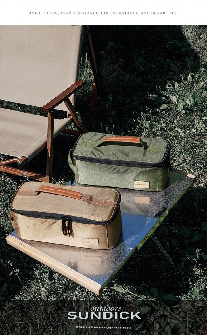Outdoor picnic storage bag - portable gas tank stove storage bag - multi-function handheld equipment storage bag