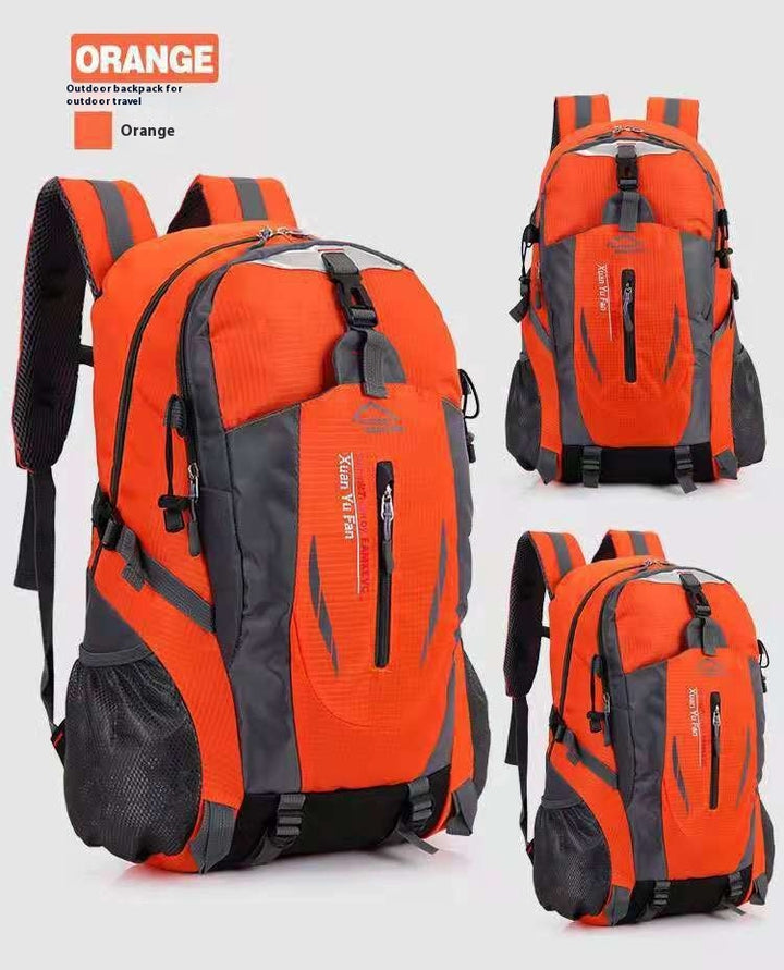 multi-functional hiking backpack for outdoor camping, large capacity travel day pack with waist support, trekking sports backpack form and women