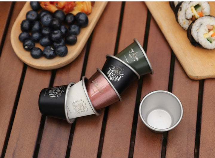 350 ML Stainless Steel Camping Mug - Portable Coffee Mug for Outdoor, Beer, Tea, Travel and Hiking