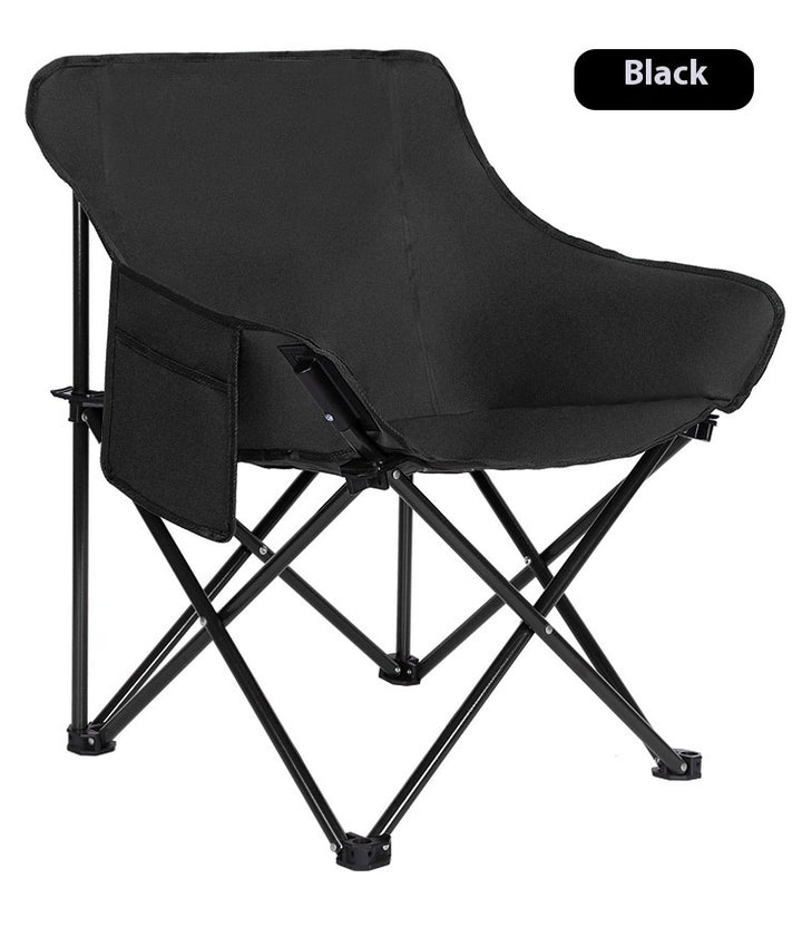 Camping Folding Chair Picnic Fishing Chair Art Sketching Chair Portable Backrest Moon Chair