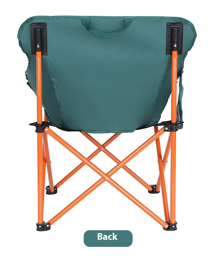 Camping Folding Chair Picnic Fishing Chair Art Sketching Chair Portable Backrest Moon Chair