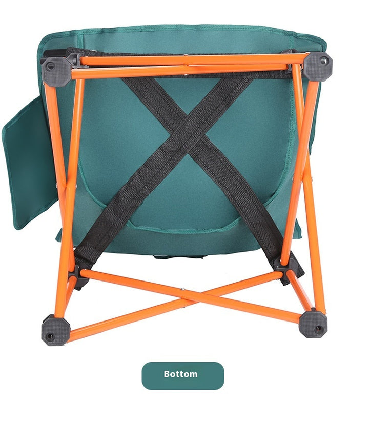 Camping Folding Chair Picnic Fishing Chair Art Sketching Chair Portable Backrest Moon Chair
