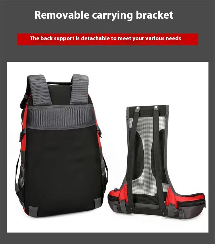 multi-functional hiking backpack for outdoor camping, large capacity travel day pack with waist support, trekking sports backpack form and women