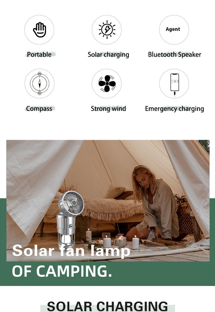 Versatile outdoor solar camping light