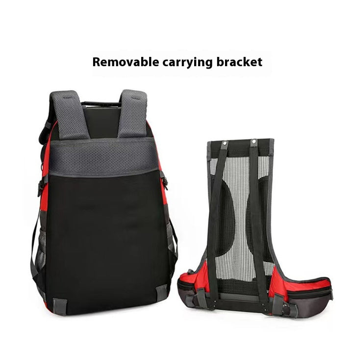 multi-functional hiking backpack for outdoor camping, large capacity travel day pack with waist support, trekking sports backpack form and women