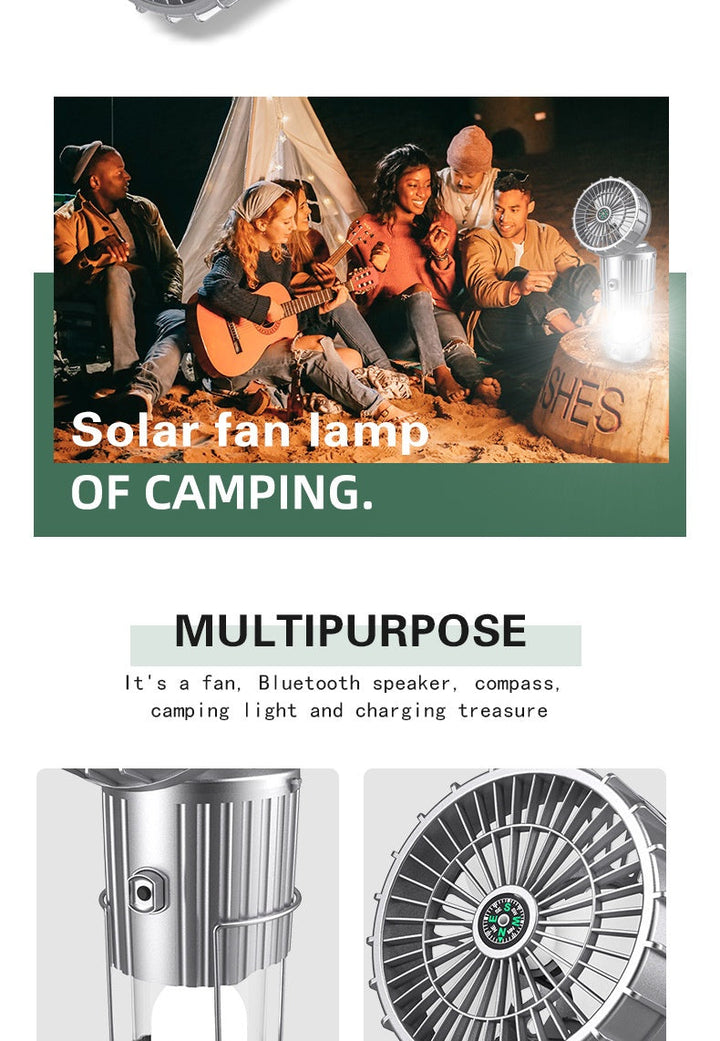 Versatile outdoor solar camping light