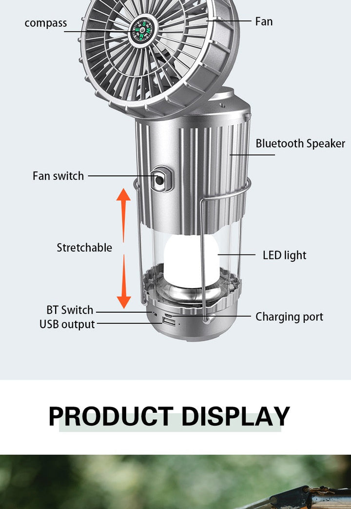 Versatile outdoor solar camping light