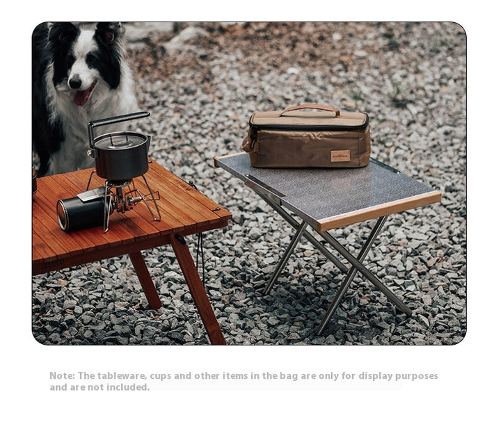 Outdoor picnic storage bag - portable gas tank stove storage bag - multi-function handheld equipment storage bag
