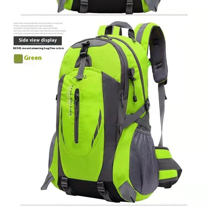multi-functional hiking backpack for outdoor camping, large capacity travel day pack with waist support, trekking sports backpack form and women