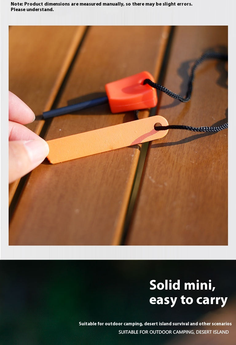 Mini Solid Magnesium Iron Tinder Stick - Waterproof Magnesium Flint Stick for Camping, Survival, Hiking, Outdoor Emergency Gear