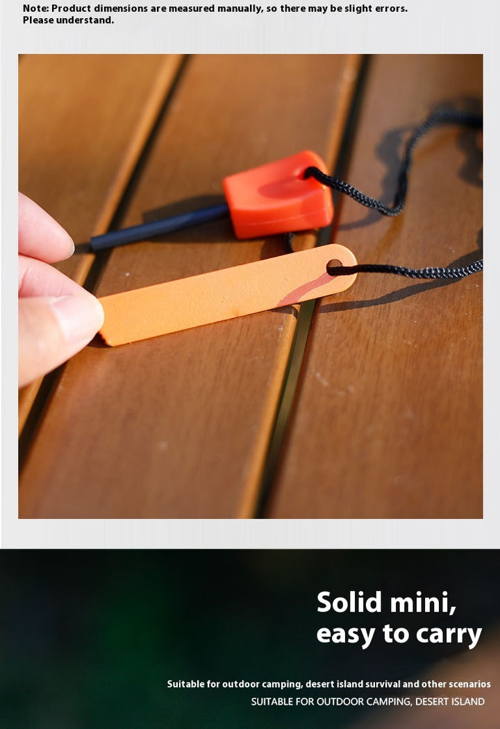 Mini Solid Magnesium Iron Tinder Stick - Waterproof Magnesium Flint Stick for Camping, Survival, Hiking, Outdoor Emergency Gear