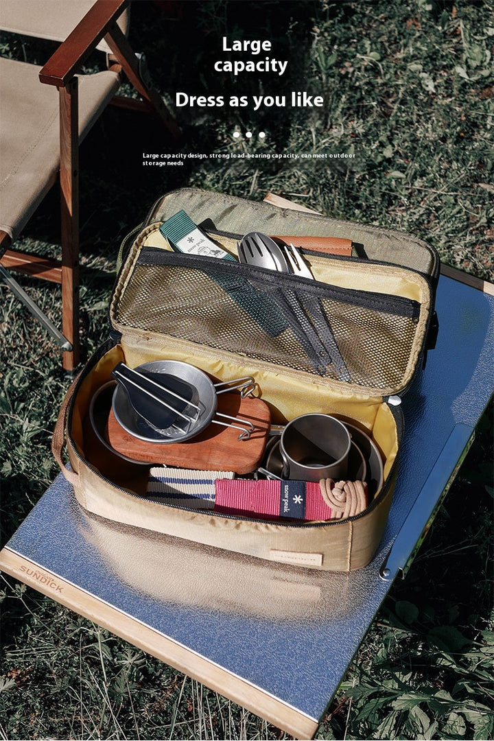 Outdoor picnic storage bag - portable gas tank stove storage bag - multi-function handheld equipment storage bag