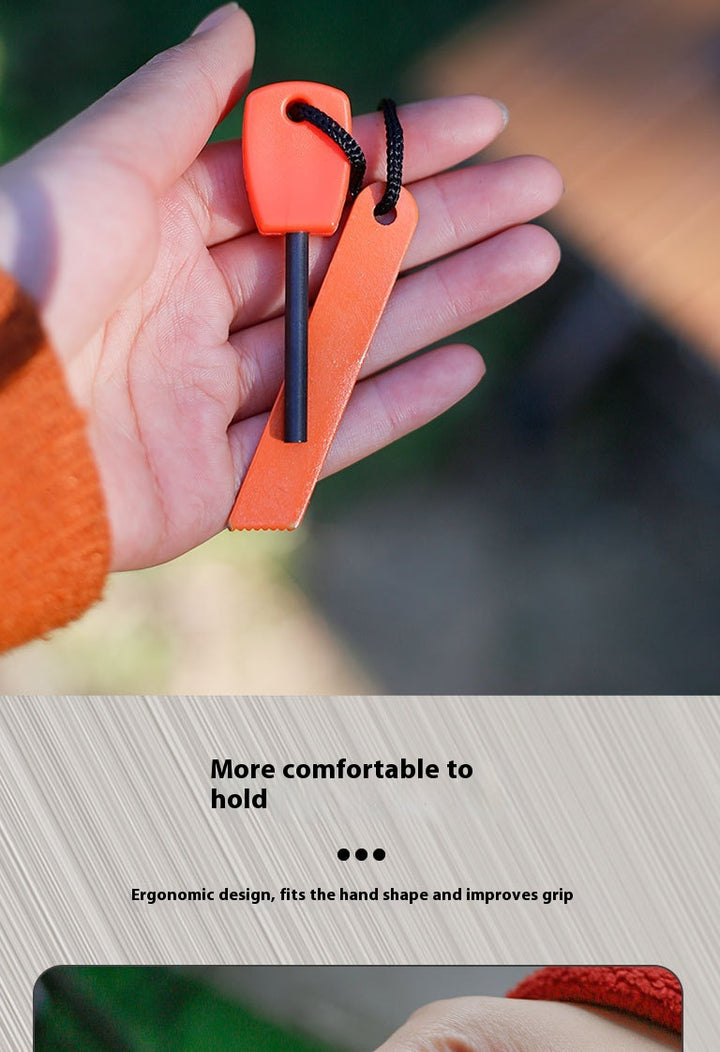Mini Solid Magnesium Iron Tinder Stick - Waterproof Magnesium Flint Stick for Camping, Survival, Hiking, Outdoor Emergency Gear