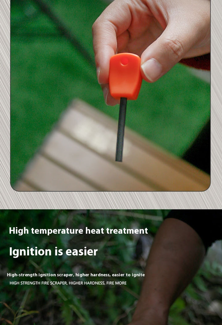 Mini Solid Magnesium Iron Tinder Stick - Waterproof Magnesium Flint Stick for Camping, Survival, Hiking, Outdoor Emergency Gear